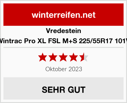 Vredestein Wintrac Pro XL FSL M+S 225/55R17 101V Test