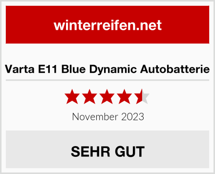  Varta E11 Blue Dynamic Autobatterie Test