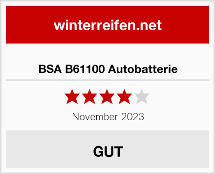  BSA B61100 Autobatterie Test