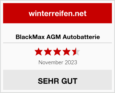  BlackMax AGM Autobatterie Test