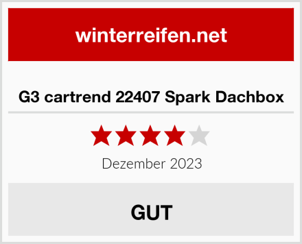  G3 cartrend 22407 Spark Dachbox Test
