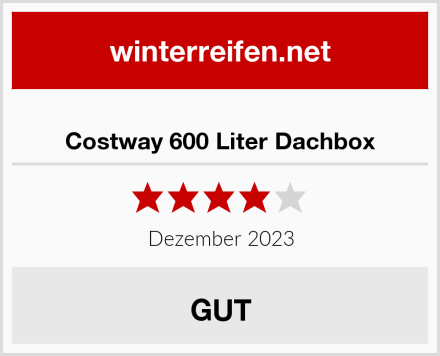  Costway 600 Liter Dachbox Test