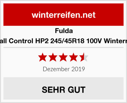 Fulda Kristall Control HP2 245/45R18 100V Winterreifen Test