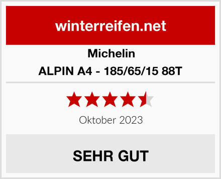 Michelin ALPIN A4 - 185/65/15 88T Test