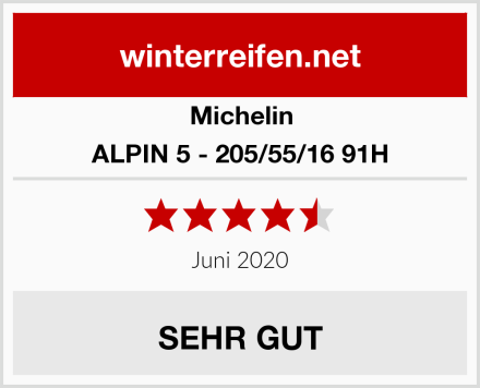 Michelin ALPIN 5 - 205/55/16 91H Test