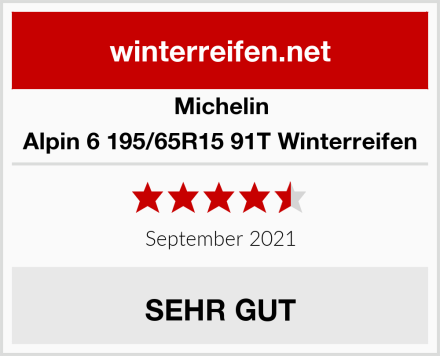 Michelin Alpin 6 195/65R15 91T Winterreifen Test