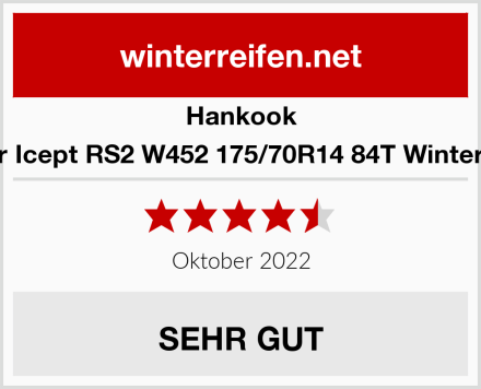 Hankook Winter Icept RS2 W452 175/70R14 84T Winterreifen Test