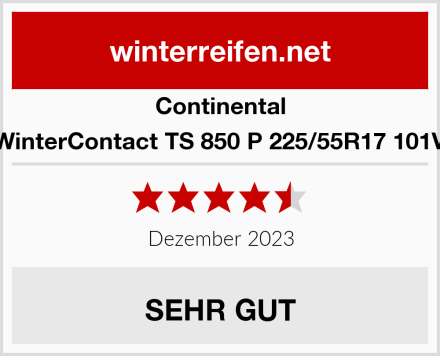 Continental WinterContact TS 850 P 225/55R17 101V Test