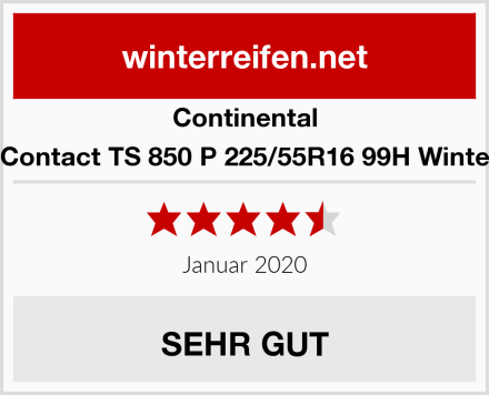 Continental WinterContact TS 850 P 225/55R16 99H Winterreifen Test
