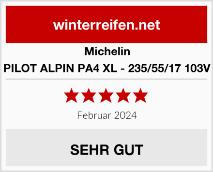 Michelin PILOT ALPIN PA4 XL - 235/55/17 103V Test