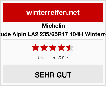 Michelin Latitude Alpin LA2 235/65R17 104H Winterreifen Test
