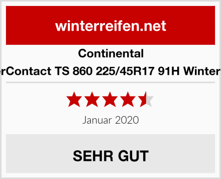 Continental WinterContact TS 860 225/45R17 91H Winterreifen Test