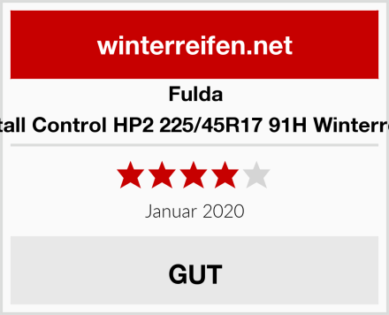Fulda Kristall Control HP2 225/45R17 91H Winterreifen Test