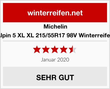 Michelin Alpin 5 XL XL 215/55R17 98V Winterreifen Test