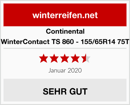 Continental WinterContact TS 860 - 155/65R14 75T Test