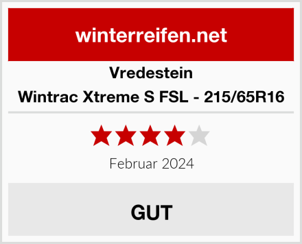 Vredestein Wintrac Xtreme S FSL - 215/65R16 Test