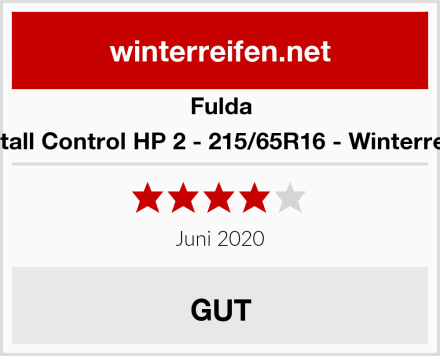 Fulda Kristall Control HP 2 - 215/65R16 - Winterreifen Test