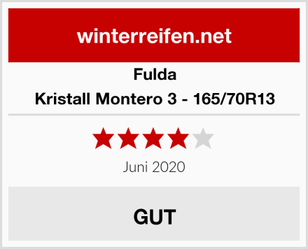 Fulda Kristall Montero 3 - 165/70R13 Test