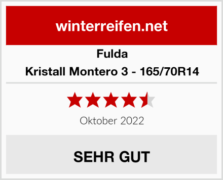Fulda Kristall Montero 3 - 165/70R14 Test