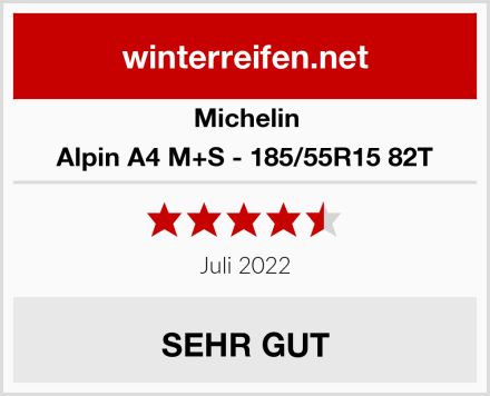 Michelin Alpin A4 M+S - 185/55R15 82T Test
