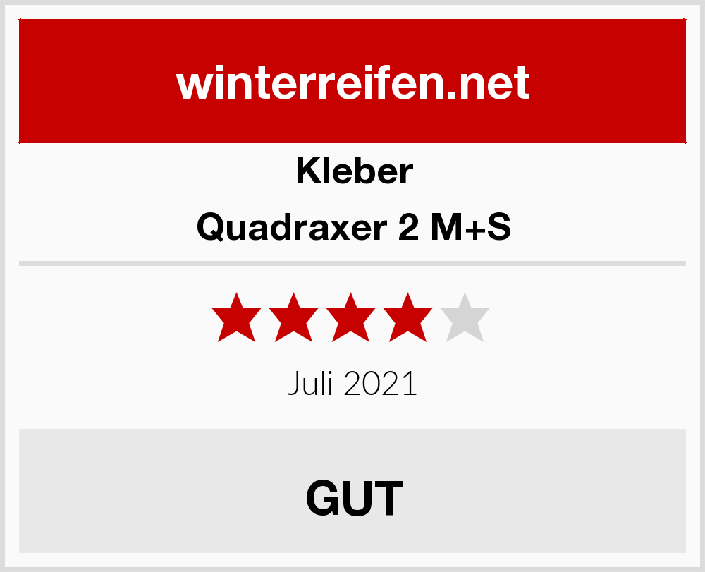 Ganzjahresreifen | Kleber Quadraxer Winterreifen 2024 M+S Test 2