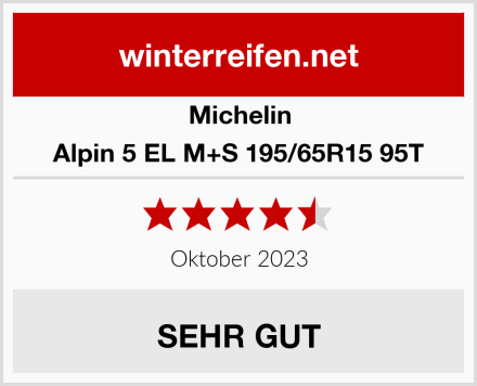 Michelin Alpin 5 EL M+S 195/65R15 95T Test