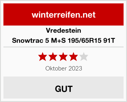 Vredestein Snowtrac 5 M+S 195/65R15 91T Test