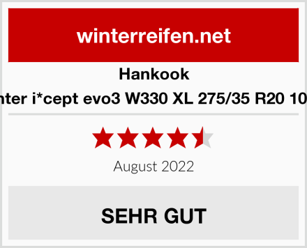 Hankook Winter i*cept evo3 W330 XL 275/35 R20 102W Test