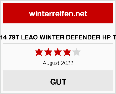  Leao 165 65 R14 79T LEAO WINTER DEFENDER HP TL Winterreifen Test