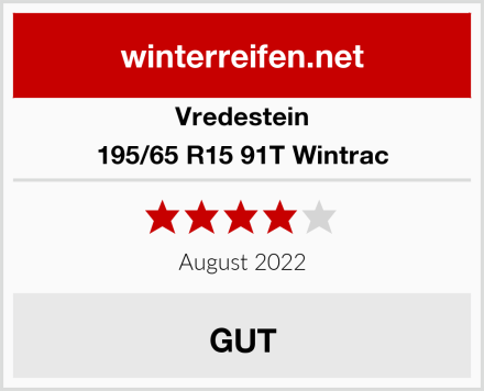 Vredestein 195/65 R15 91T Wintrac Test