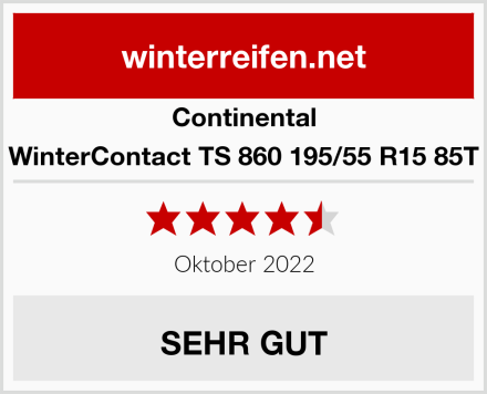Continental WinterContact TS 860 195/55 R15 85T Test