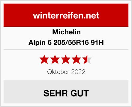 Michelin Alpin 6 205/55R16 91H Test