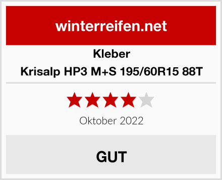 Kleber Krisalp HP3 M+S 195/60R15 88T Test