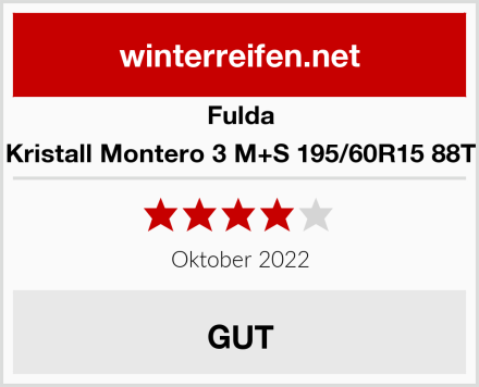 Fulda Kristall Montero 3 M+S 195/60R15 88T Test