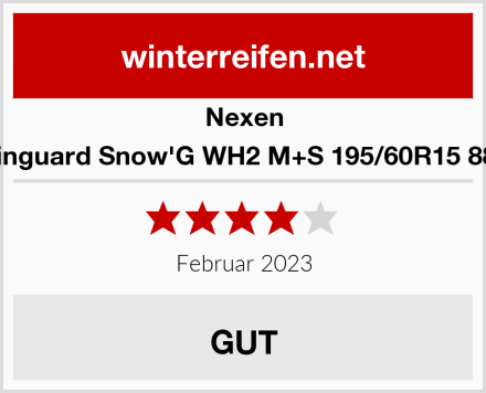 Nexen Winguard Snow'G WH2 M+S 195/60R15 88H Test