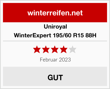 Uniroyal WinterExpert 195/60 R15 88H Test