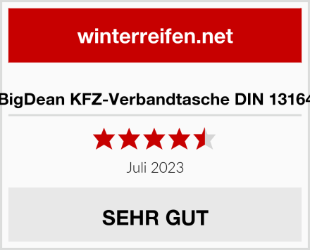  BigDean KFZ-Verbandtasche DIN 13164 Test